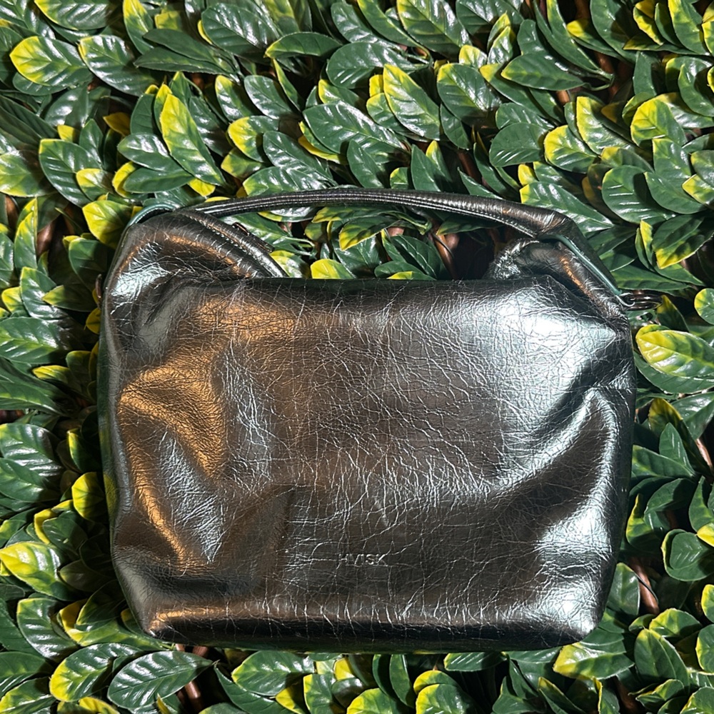 HVISK Green Metallic Handbag